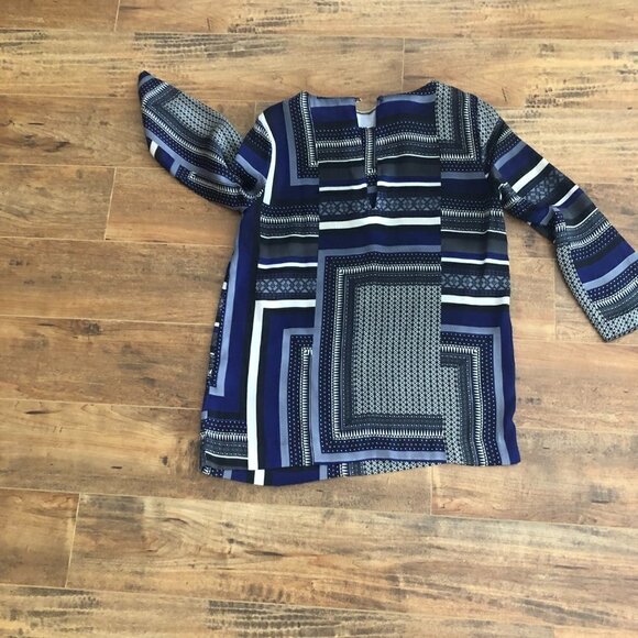 H&M Printed Shirt Blouse Multi Colour 3/4 Sleeve - Picture 9 of 10